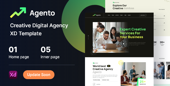 Agento – Creative Digital Agency Template image